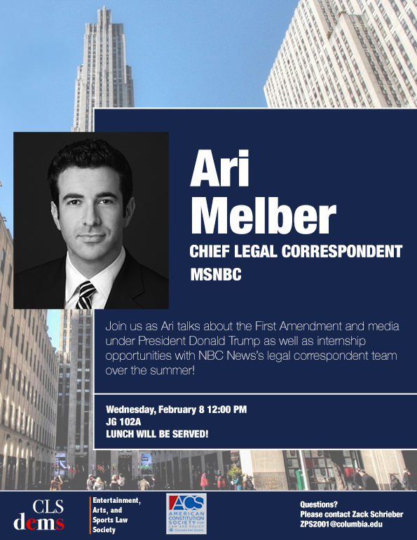 Ari Melber: MSNBC Chief Legal Correspondent