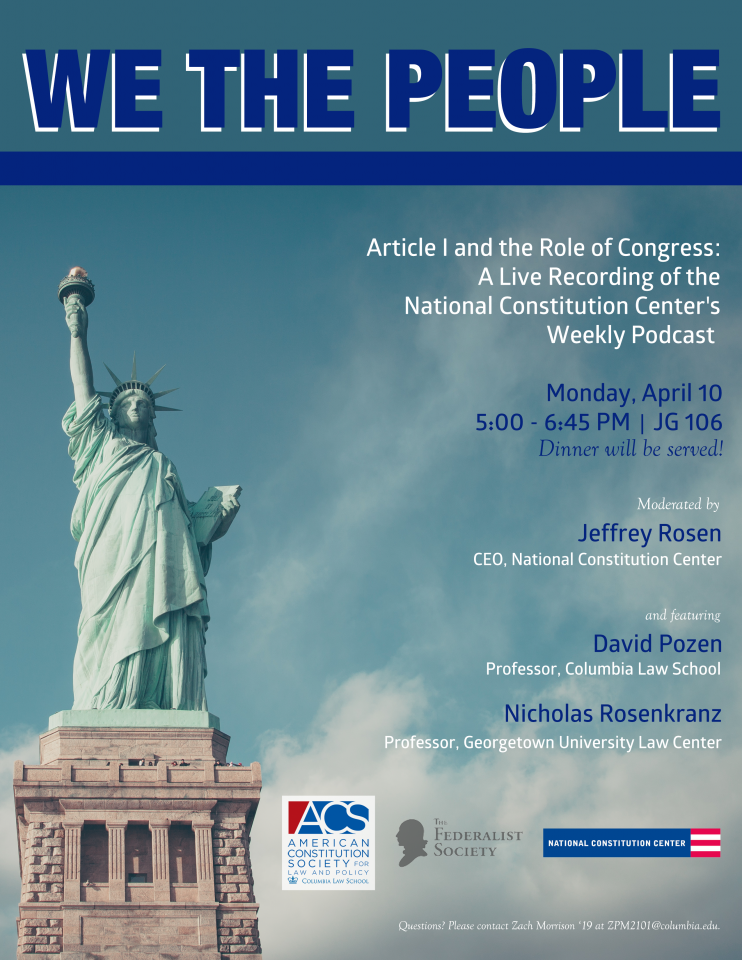 We the People: Live Recording of the National Constitution Center's Podcast