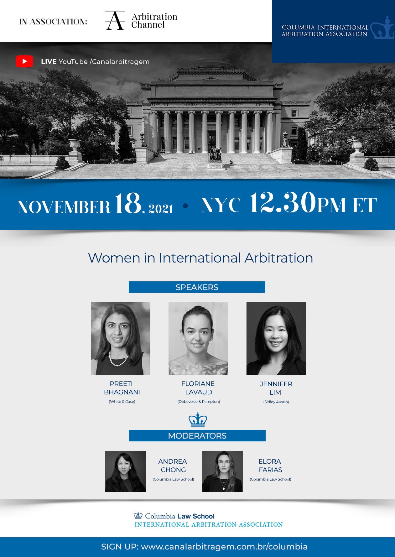 CIAA Women in International Arbitration Event, 18 Nov 2021, 12.30pm-1.30pm