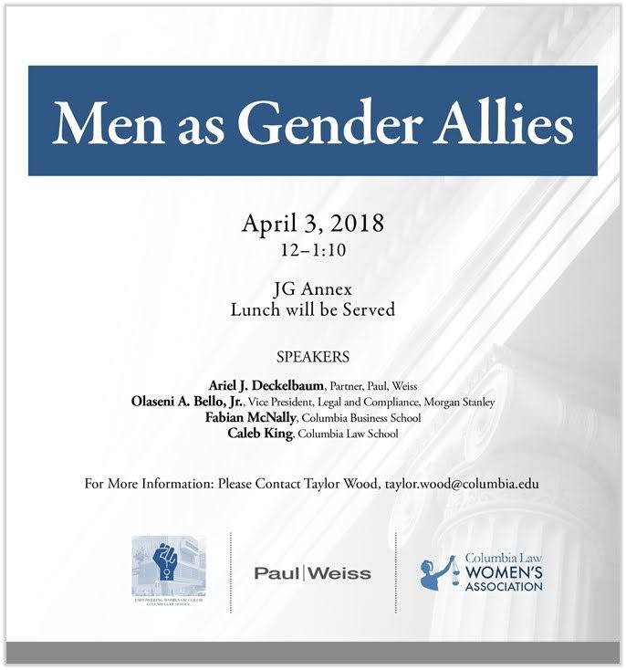 Men as gender allies event