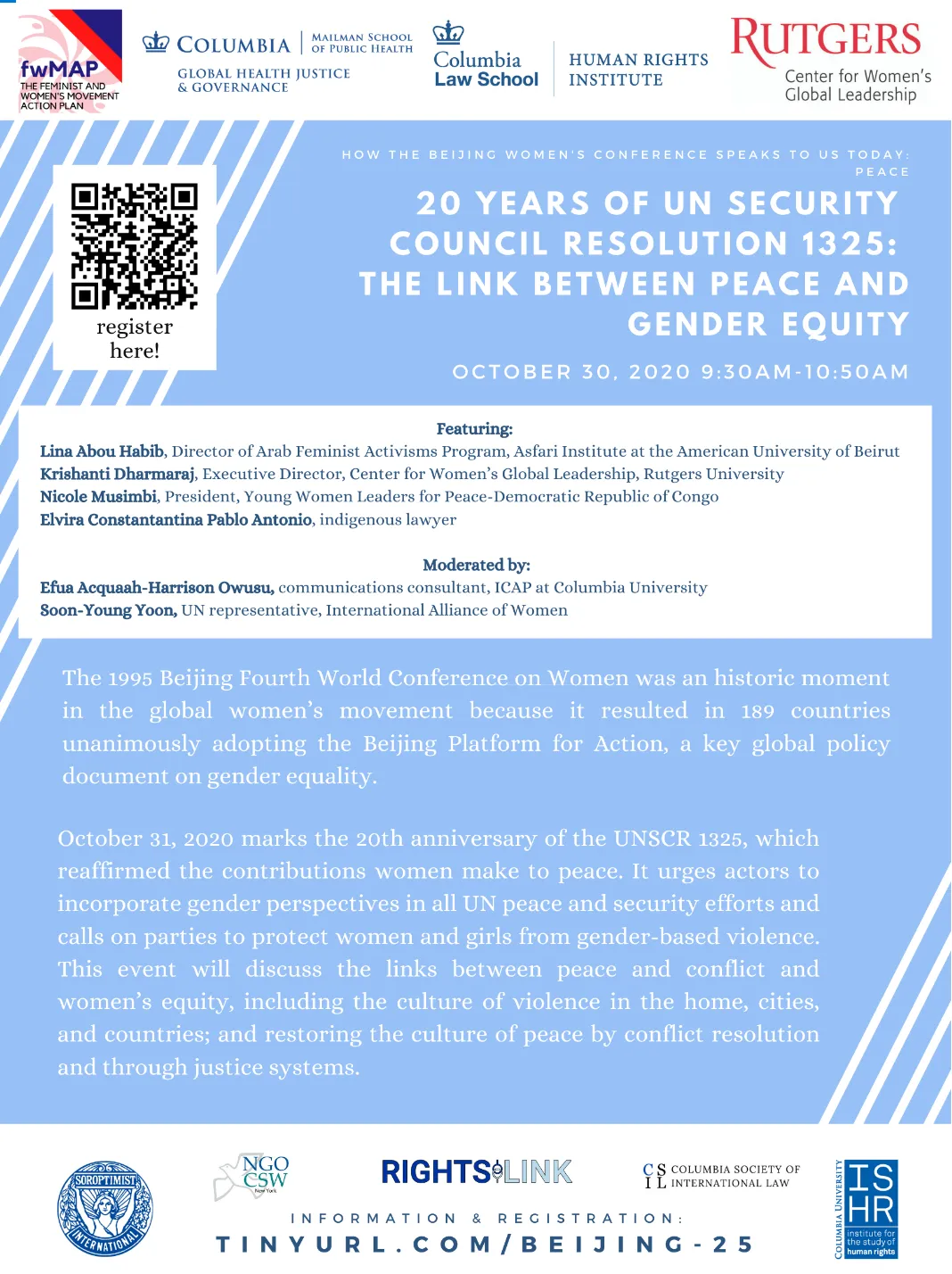 Flyer for HRI event