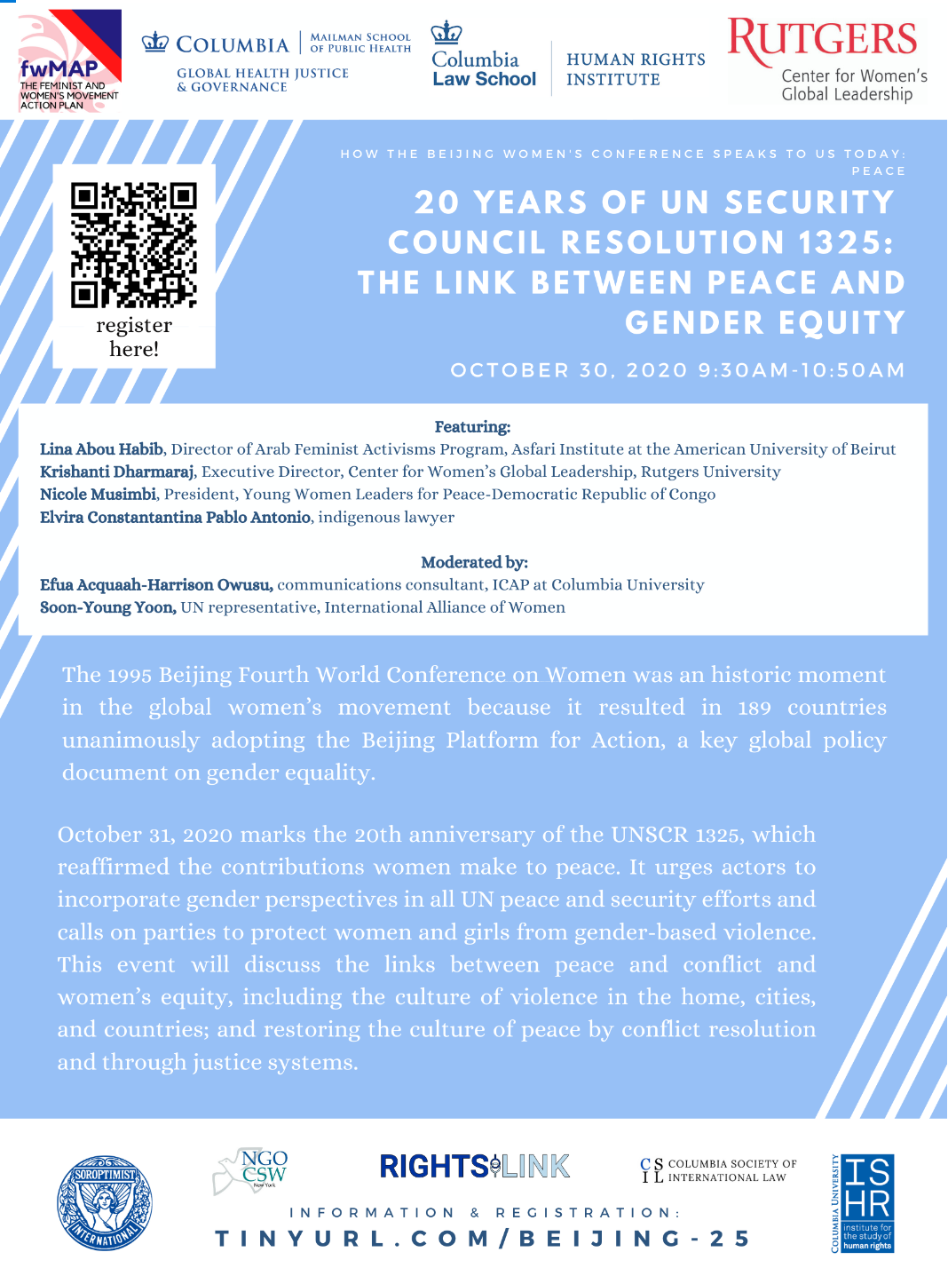 Flyer for HRI event