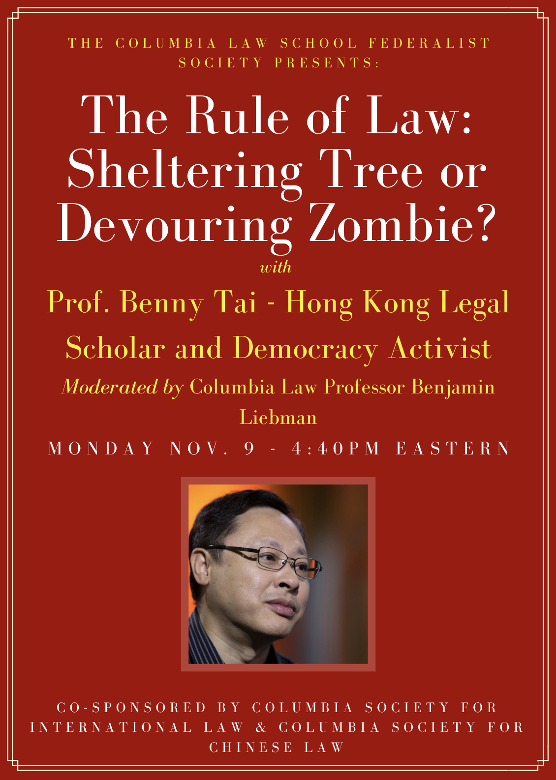 Rule of Law Event Flyer