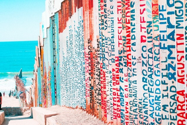 Border Wall Near Tijuana