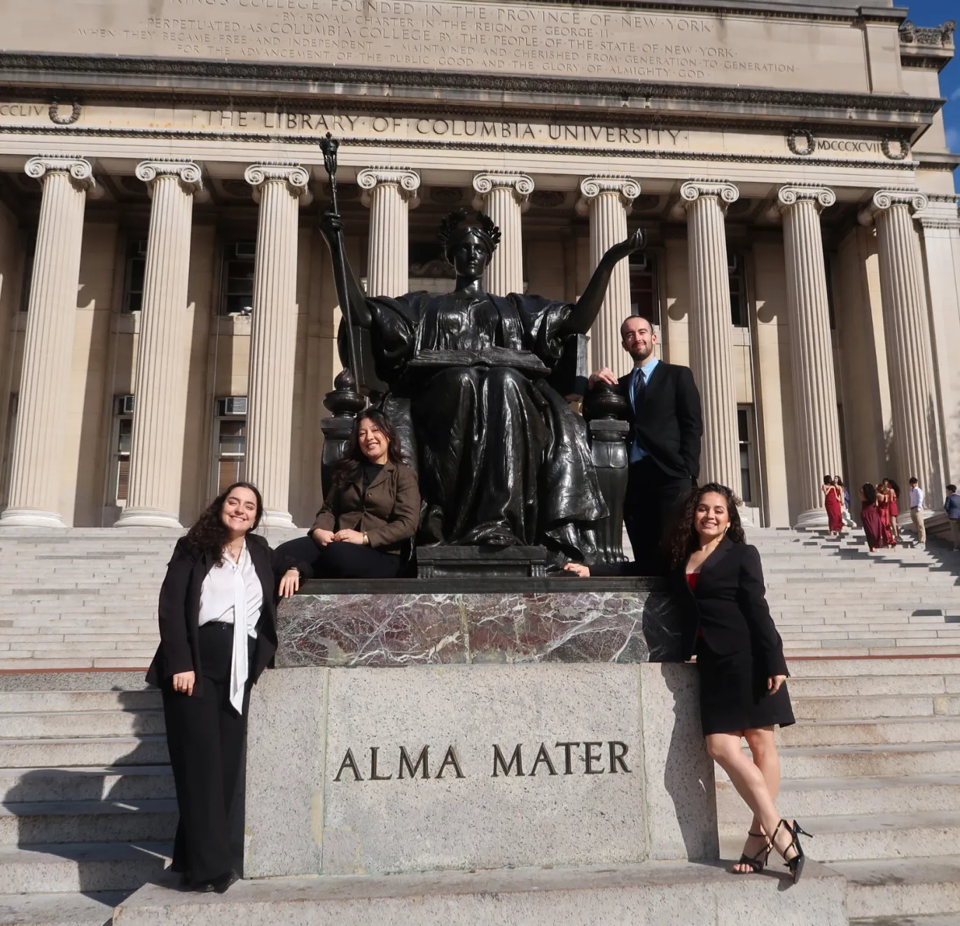 group picture of four students