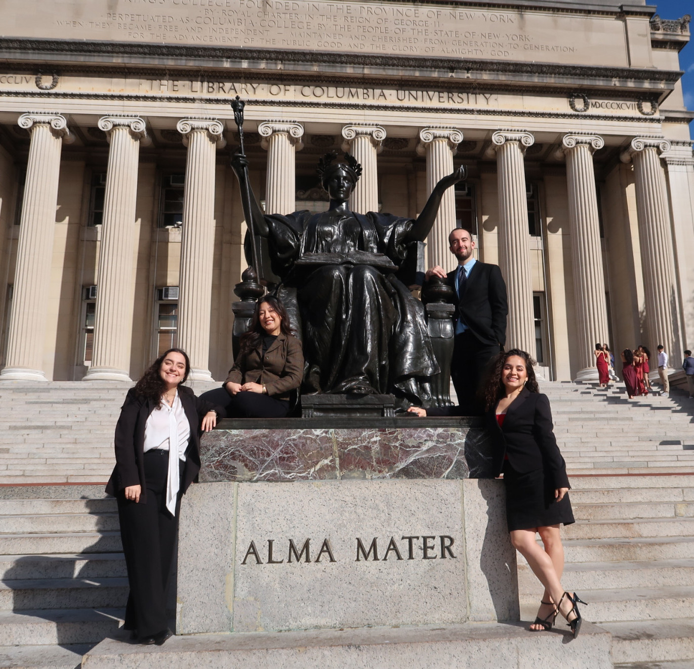 group picture of four students