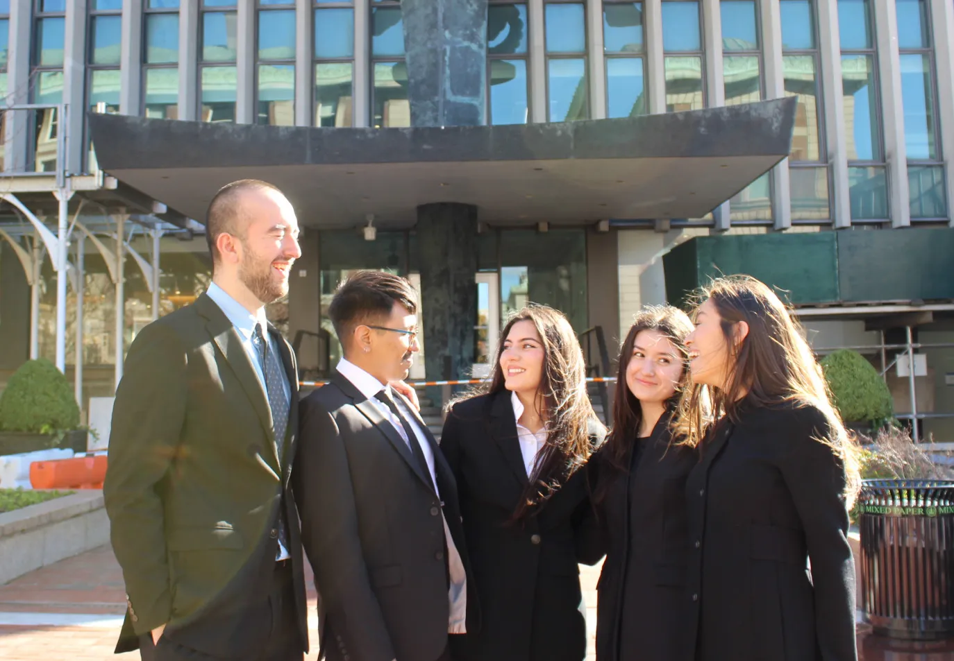 group of 5 students