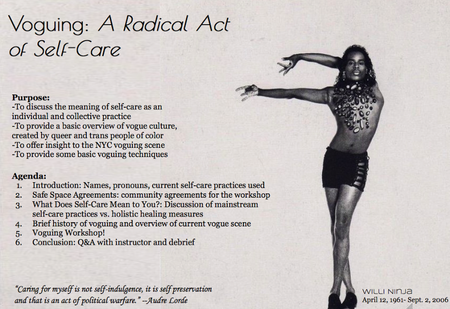 QTPOC’s Voguing Workshop