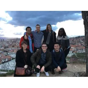Participants at an overlook