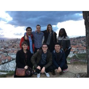 Participants at an overlook