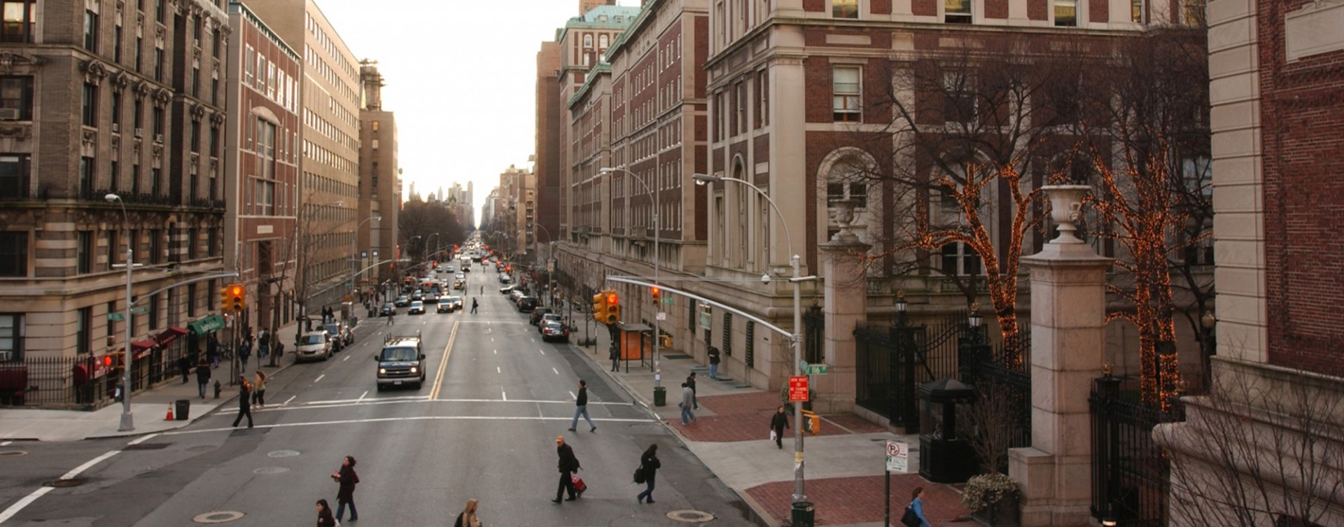Amsterdam Ave as seen from Columbia Law School